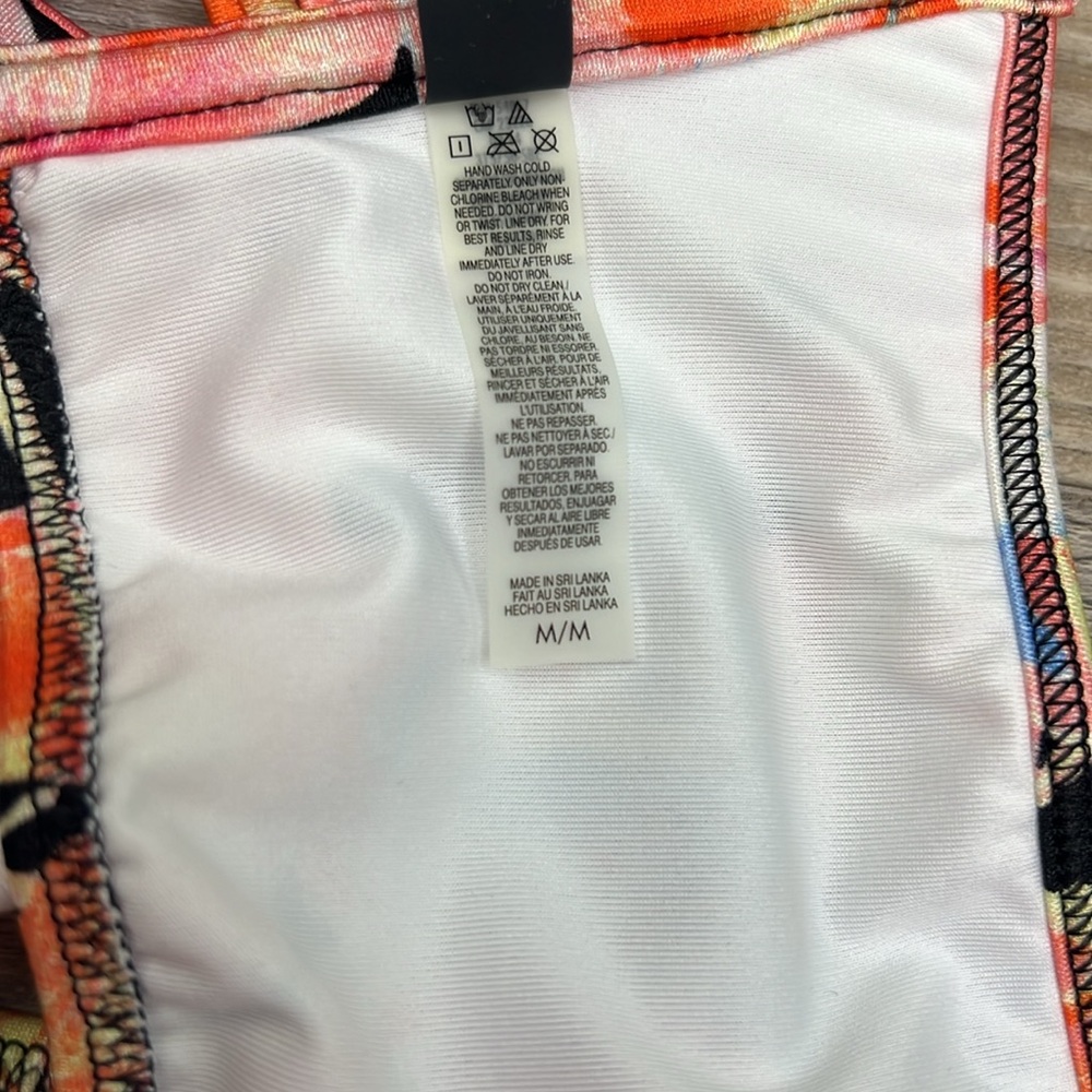 Victoria's Secret Strappy Longline Tropical Floral Bikini Swim Set NEW - Picture 10 of 16